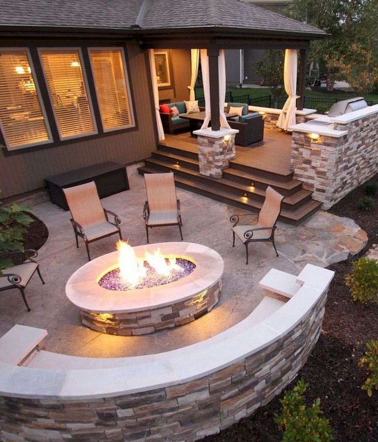 63+ Simple DIY Fire Pit Ideas for Backyard Landscaping ...