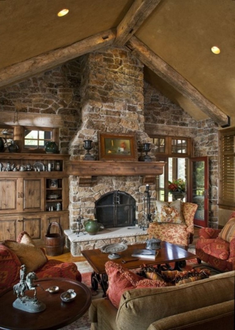 44+ Stunning Rustic Mountain Farmhouse Decorating Ideas - Page 11 of 46