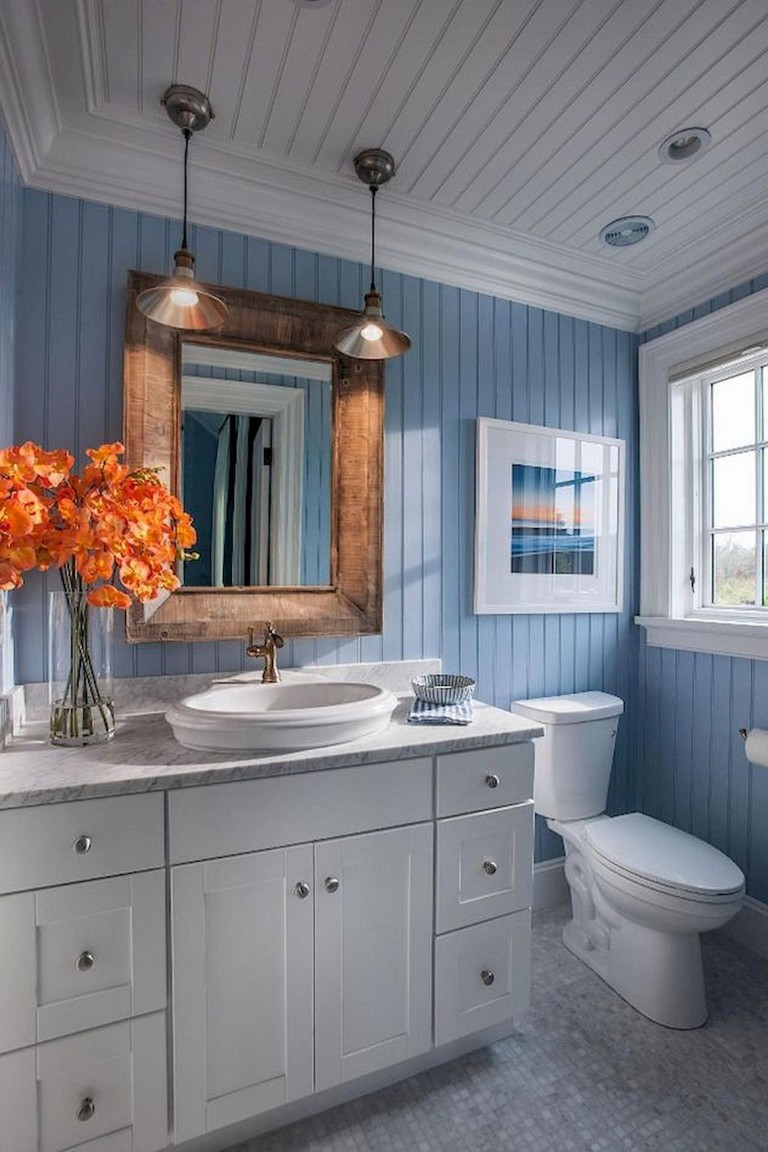 25+ Stunning Coastal Nautical Bathroom Remodel Ideas - Page 16 of 26