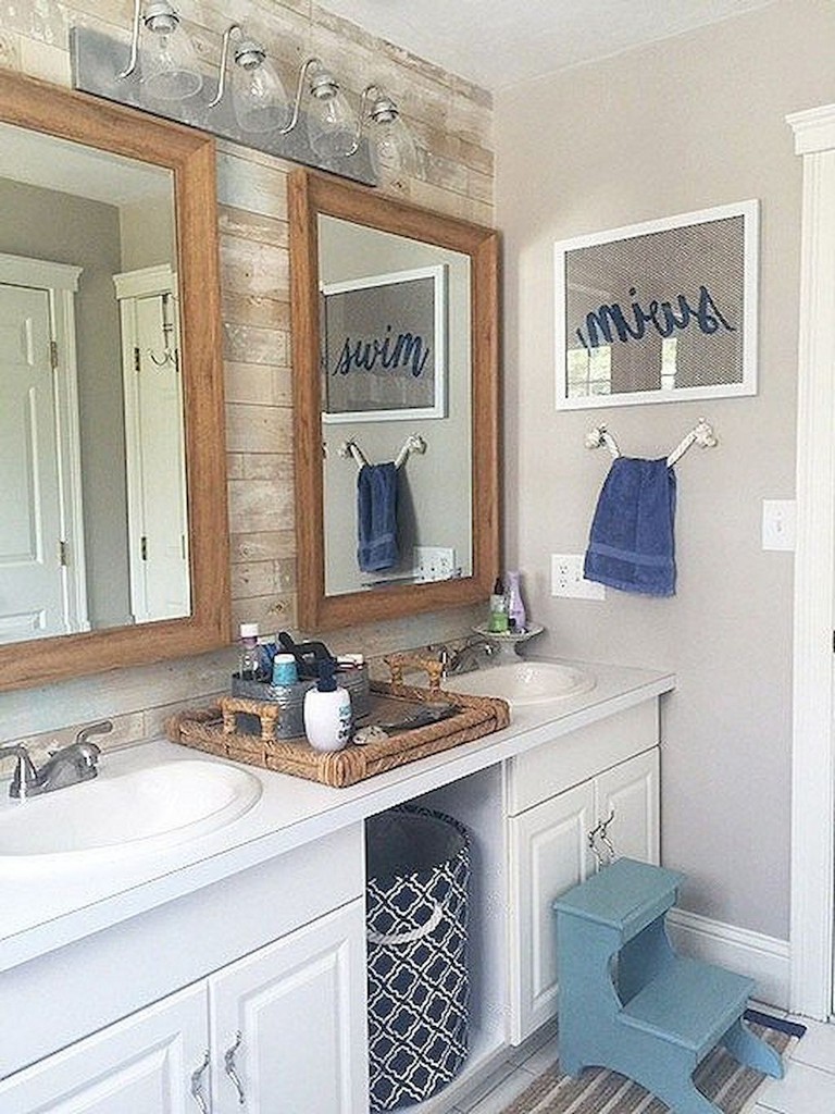 25+ Stunning Coastal Nautical Bathroom Remodel Ideas - Page 2 of 26