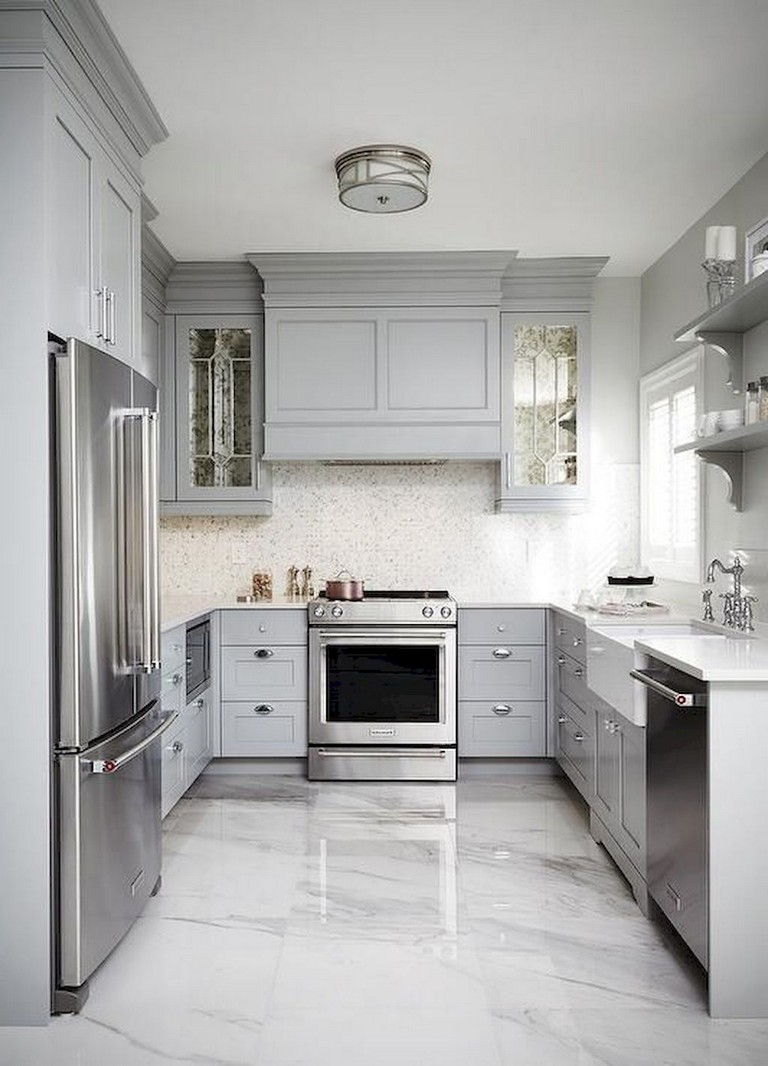 Gray Kitchen Cabinets 20 The Most Popular Gray Glazed Kitchen   38 Beautiful Farmhouse Gray Kitchen Cabinet Ideas 25 