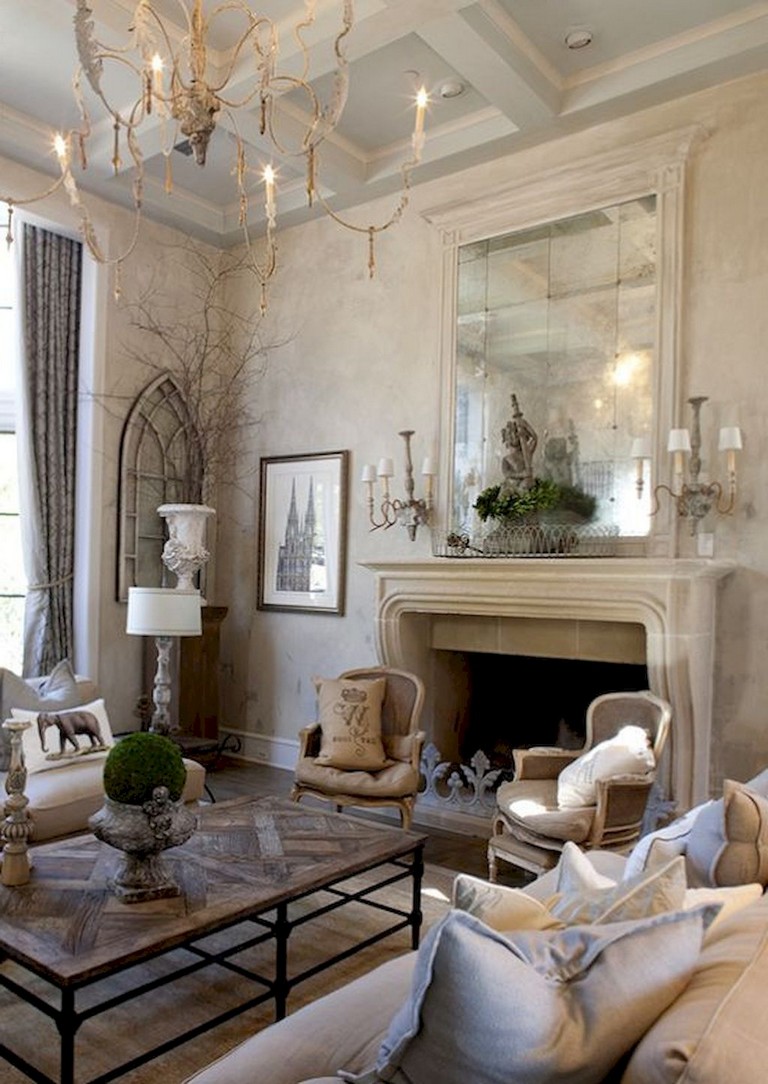 38+ Stunning Vintage French Country Living Room Ideas - Page 19 of 40