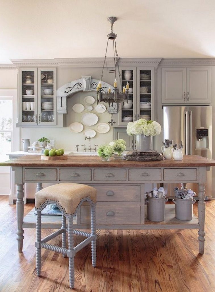 58+ Beautiful French Country Style Kitchen Decor Ideas   Page 42 of 60