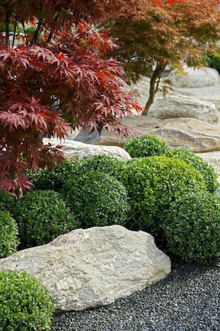 63+ Beautiful Front Yard Rock Garden Landscaping Ideas - Page 20 of 64