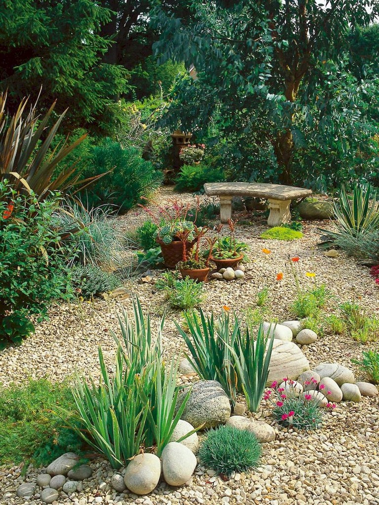 68+ Marvelous Rock Garden Ideas Backyard Front Yard - Page 25 of 70