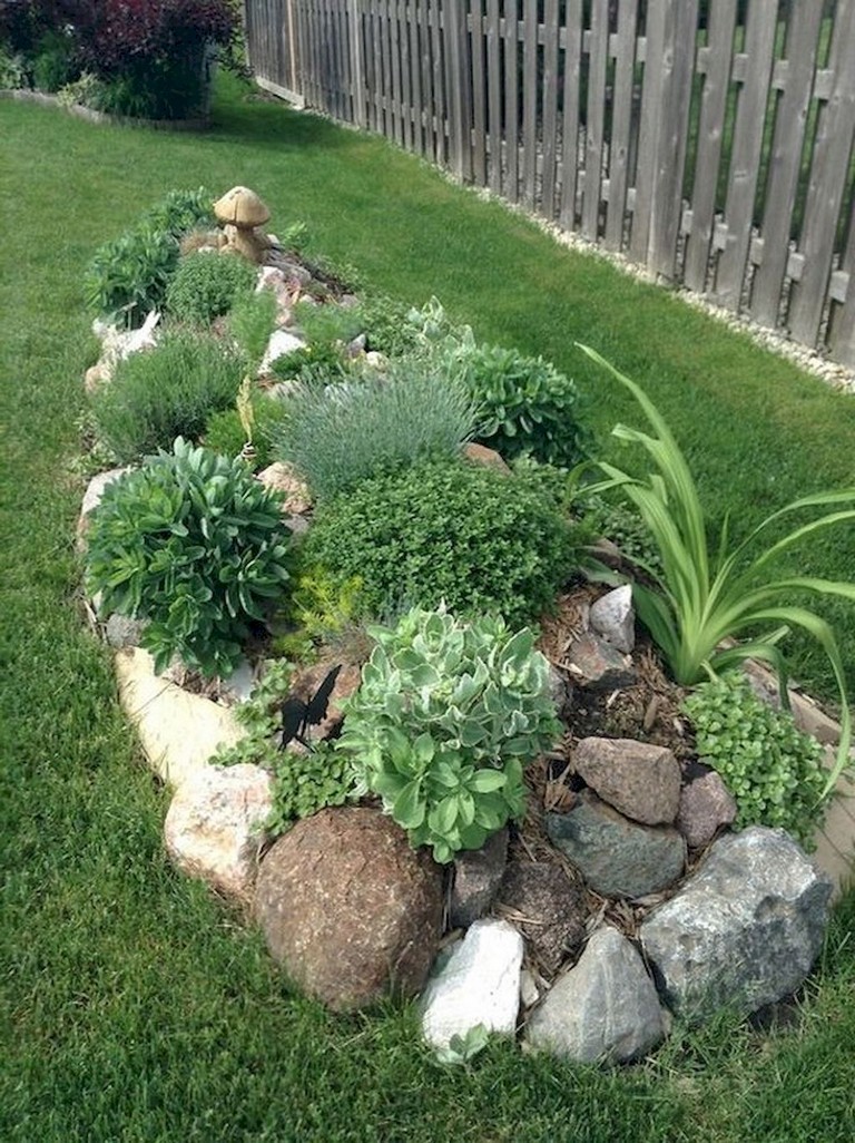 72+ Beauty Front Yard Rock Garden Landscaping Ideas