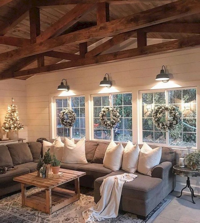 44+ Stunning Rustic Mountain Farmhouse Decorating Ideas - Page 10 of 46