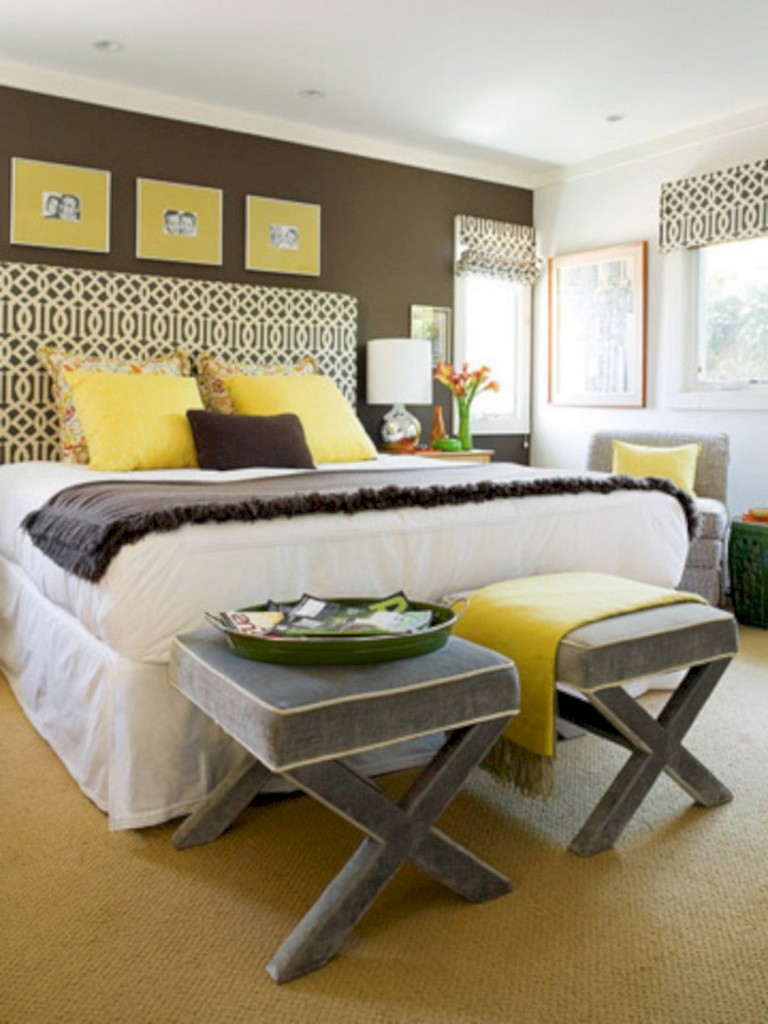 45+ Cozy Grey Yellow Bedrooms Decorating Ideas - Page 3 of 47